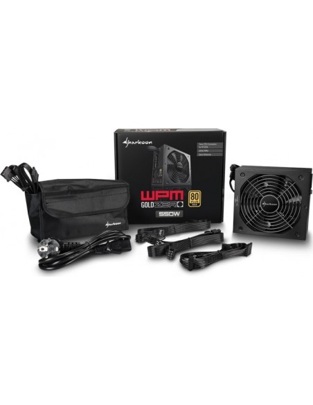 Sharkoon WPM Gold ZERO 550W, PC Power Supply (4044951026548)