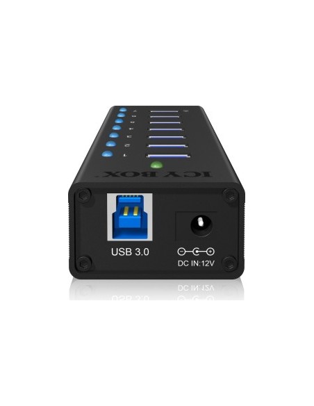 ICY BOX IB-AC618 HUB, 7x USB 3.0, incl. Power supply, Aluminiumgehäu
