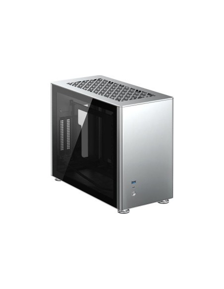 Jonsbo A4 Mini-ITX case, Tempered Glass - silver