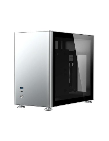 Jonsbo A4 Mini-ITX case, Tempered Glass - silver