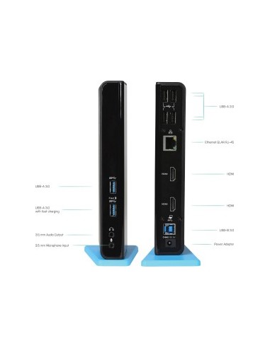 USB 3.0 / USB-C Dual HDMI docking station,...