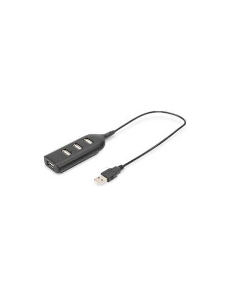 DIGITUS USB 2.0 Hub 4-Port 4 x USB A/F at Connected Cable