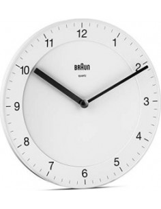 Braun BC 06 W Quartz wall clock analog white