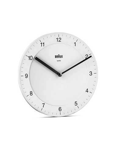 Braun BC 06 W Quartz wall clock analog white