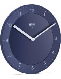 Braun BC 06 BL Quartz wall clock analog blue