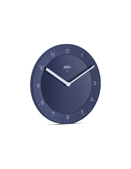 Braun BC 06 BL Quartz wall clock analog blue
