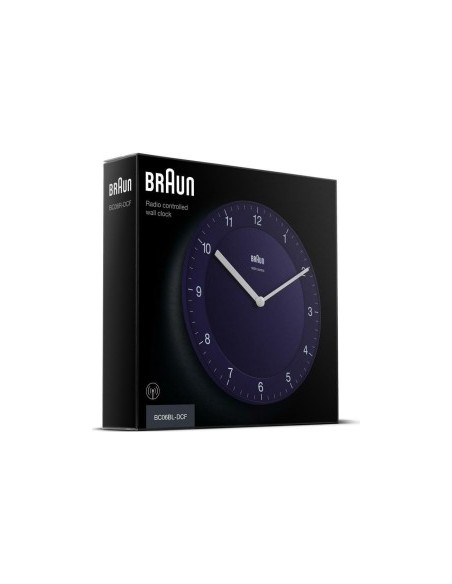 Braun BC 06 BL Quartz wall clock analog blue