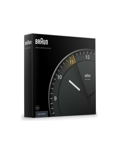 Braun BC 17 B-DCF radio wall clock black