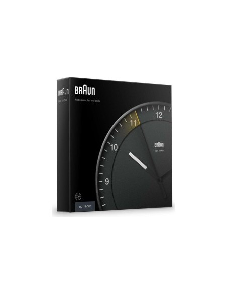 Braun BC 17 B-DCF radio wall clock black
