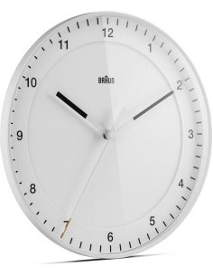 Braun BC 17 W-DCF radio wall clock white