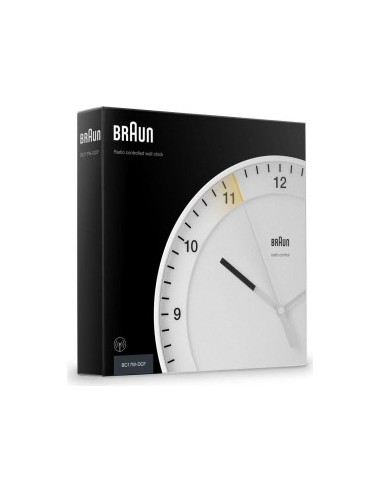 Braun BC 17 W-DCF radio wall clock white