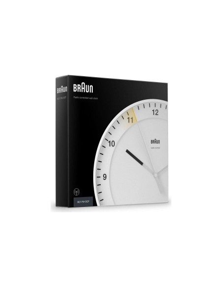 Braun BC 17 W-DCF radio wall clock white