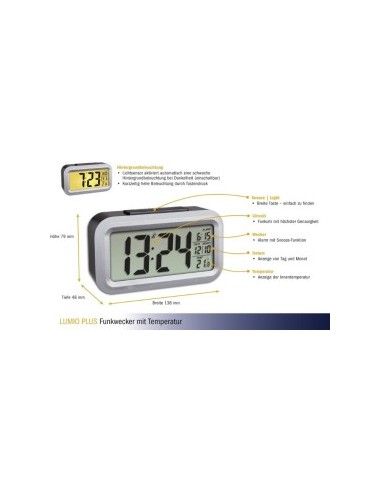 TFA 60.2553.02 Radio alarm clock
