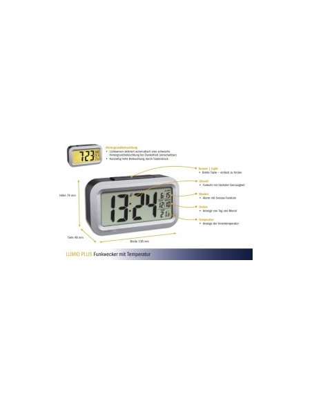 TFA 60.2553.02 Radio alarm clock