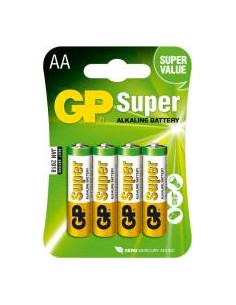 1x4 GP Super Alkaline 1,5V AA Mignon LR06          03015AC4