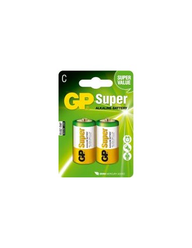 1x2 GP Super Alkaline 1,5V C Baby LR14             03014AC2