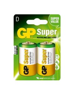 1x2 GP Super Alkaline 1,5V D Mono LR20             03013AC2