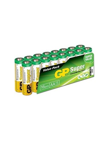 1x16 GP Super Alkaline 1,5V AA Mignon LR06        03015AS16