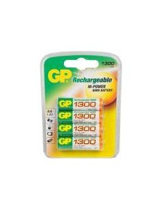 1x4 GP ReCyko NiMH Battery AA 1300mAH, ready to use, NEW