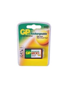 GP ReCyko NiMH Battery 9V Block 200mAH, ready to use, NEW