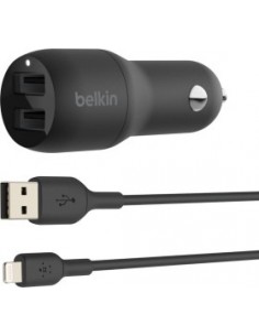 Belkin USB-A Car Charger 24W 1m Lightning-Cable...