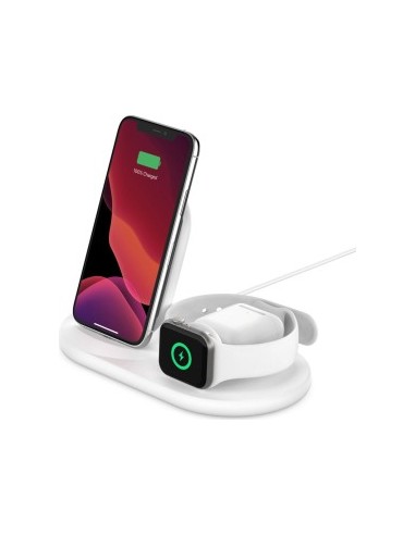 Belkin 3-in-1 wirel. Charger for Apple Watch/iPhone, white