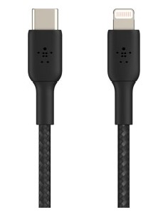 Belkin Lightning/USB-C Cable 1m braided, mfi cert., black 2