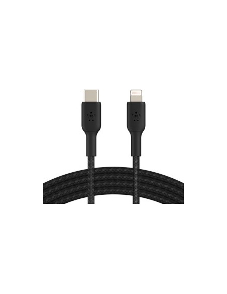 Belkin Lightning/USB-C Cable 2m braided, mfi cert., black