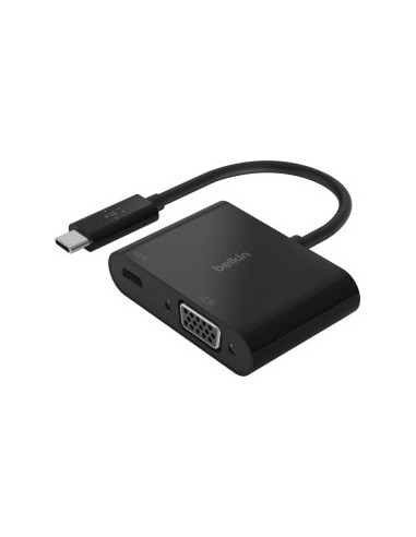 Belkin USB-C to VGA-Adapter 60W PD, black AVC001btBK