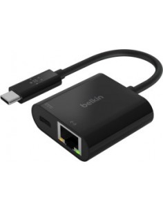 Belkin USB-C / Gigabit-Ethernet- Adapter 60W PD, black...