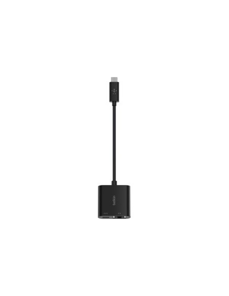 Belkin USB-C / Gigabit-Ethernet- Adapter 60W PD, black INC001btBK