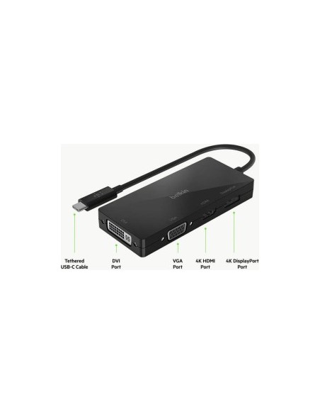 Belkin USB-C to HDMI / VGA / DisplayPort-Adapter   AVC003btBK