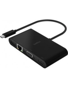Belkin USB-C to Gigabit-Ethern. HDMI/VGA/USB-A-Adapter,...