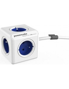 allocacoc PowerCube Extended USB incl. 1,5 m Cable blue...