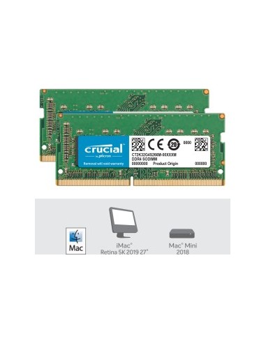 Crucial 64GB DDR4 2666 MT/s Kit 32GBx2 SODIMM...