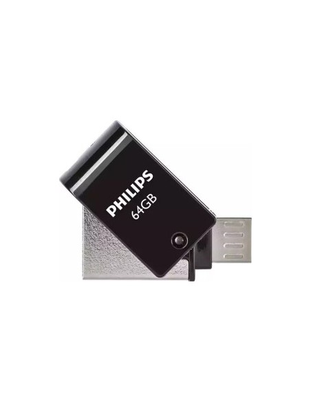 Philips 2 in 1 Black        64GB OTG microUSB + USB 2.0