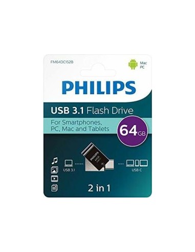 Philips 2 in 1 Black        64GB OTG USB C +...