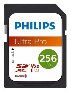 Philips SDXC Card          256GB Class 10 UHS-I U3 V30 A1
