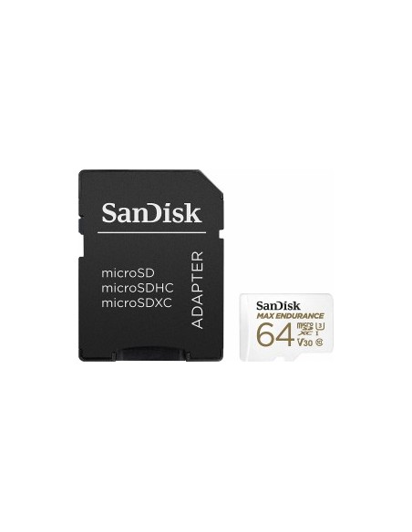 SanDisk Max Endurance       64GB microSDXC     SDSQQVR-064G-GN6IA