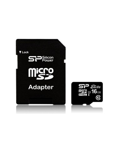 Silicon Power Elite UHS-I   16GB microSDHC Ad. SP016GBSTHBU1V10SP