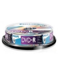 1x10 Philips DVD-R 4,7GB 16x SP