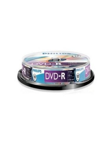 1x10 Philips DVD-R 4,7GB 16x SP