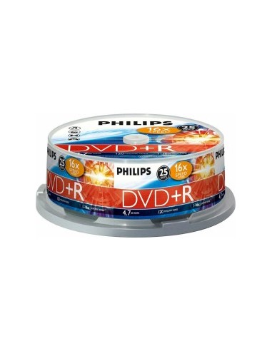 1x25 Philips DVD+R 4,7GB 16x SP