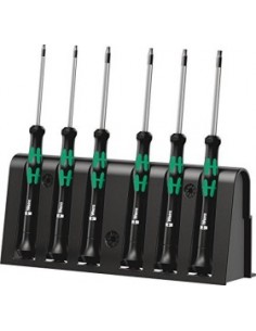 WERA 2067/6 Elektroniker TORX BO screwdriver set +Rack