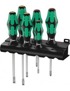 WERA 334/6 Kraftform Plus Lasertip screwdriver set