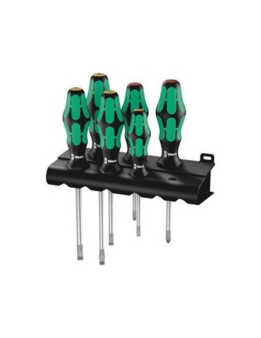 WERA 334/6 Kraftform Plus Lasertip screwdriver set