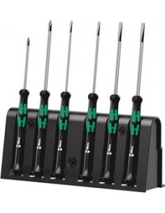 WERA 2035/6 B for electronic applic. screwdriver set + Rack