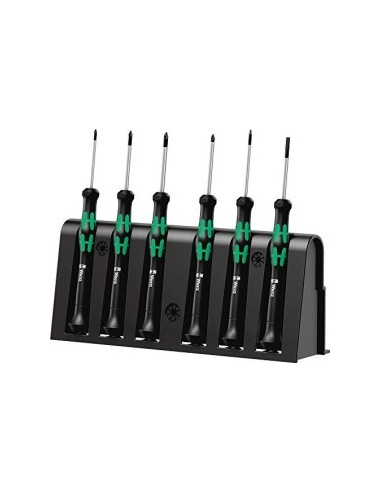 WERA 2050/6 for electronic applic. screwdriver set + Rack
